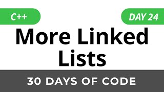 Day 24: More Linked Lists - 30 Days of Code HackerRank Solutions