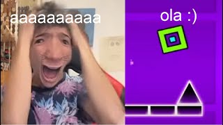 Papa rata juega Geometry Dash