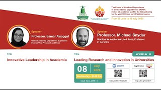 Webinar6 - Innovative Leadership in Academia & Leading Research and Innovation in Universities