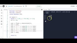 C++ Format Manipulators - setw