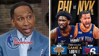 NBA Countdown | Stephen A. Smith predicts to Knicks vs 76ers Game 4: OG Anunoby shutdown Joel Embiid