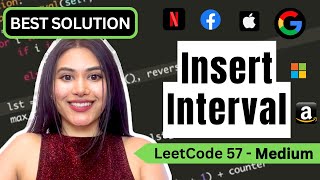 Insert Interval - LeetCode 57 - Python #blind75 #leetcode