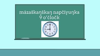 Telling Time In Lakota