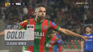 Goal | Golo Cláudio Winck: Marítimo (2)-1 Santa Clara (Liga 22/23 #22)