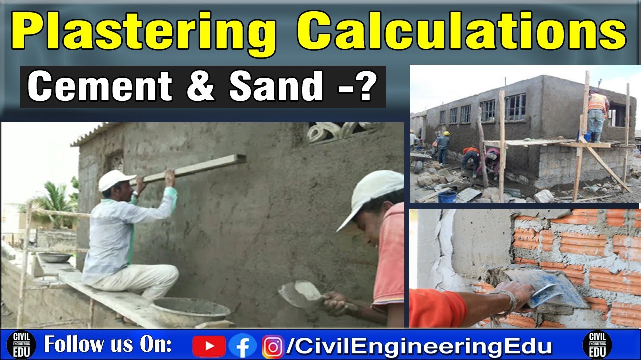 Calculate Quantity Of Cement And Sand In Plaster | How To Calculate ...