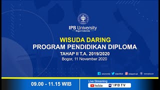 Wisuda Daring Program Pendidikan Diploma Sekolah Vokasi Tahap II T.A. 2019/2020