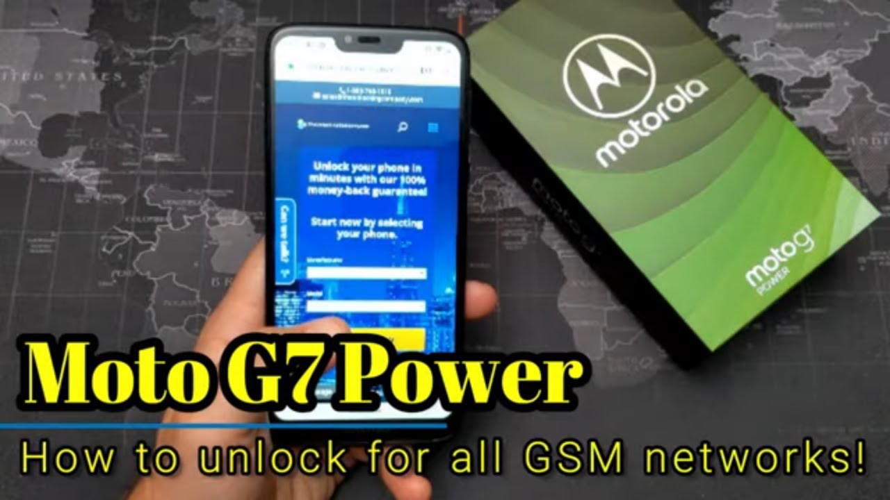 How To Unlock Moto G7 Power For All GSM Networks Worldwide! - YouTube