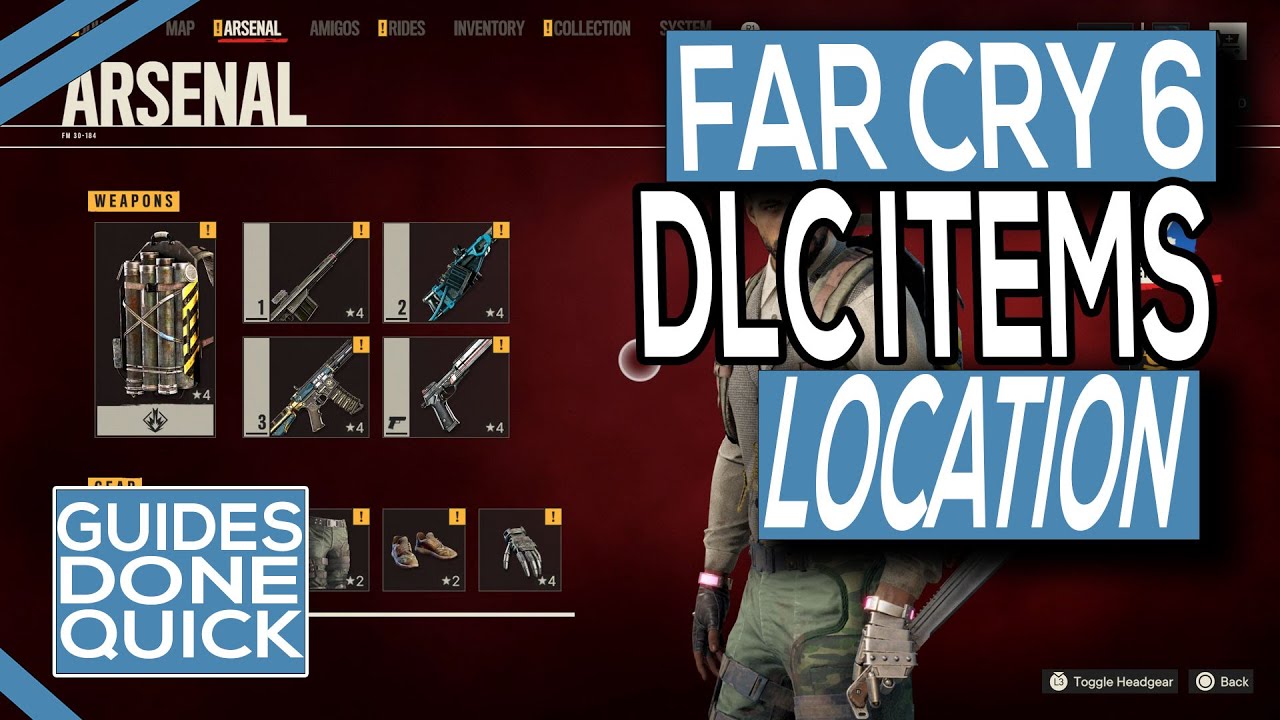 Where To Find Your Pre Order DLC Items In Far Cry 6 - YouTube