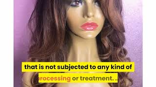 What is unprocessed remy human hair?