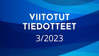 Jyväskylän kaupungin viitotut tiedotteet 3/2023