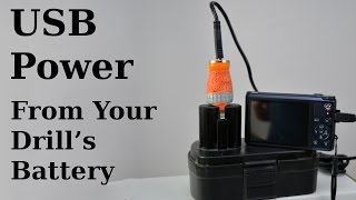 Emergency USB Power bank from the Drill's Battery