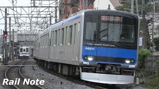 東武野田線8000系・60000系すれ違い/Tobu 8000 \u0026 6000 Series at Tobu Noda Line/2017.04.08