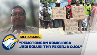 Ekonom Celios Respons Polemik Ojol Tuntut THR [Metro Siang]