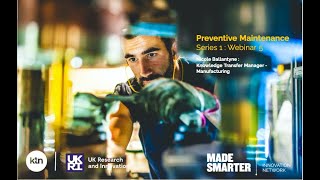 Making Manufacturing Smarter: Predictive Maintenance