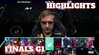 G2 vs RGE - Game 1 Highlights | Grand Finals S12 LEC Summer 2022 | G2 Esports vs Rogue G1