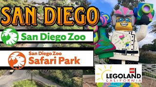 SAN DIEGO!!! Legoland and San Diego Zoo/Safari park 2024