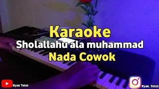 karaoke - Sholallahu ala muhammad Nada cowok Versi Santri Njoso