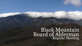 Black Mountain Board of Alderman Meeting (June 8, 2015)