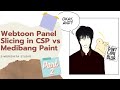 How to make Webtoon Panel: Clip Studio Paint vs Medibang || Webtoon Artist Rambles