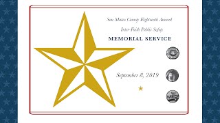 San Mateo County 18th Annual Inter-Faith Public Safety Memorial Service