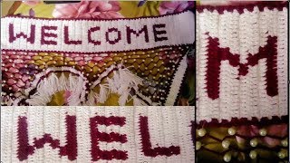 HOW TO CROCHET LETTERS PART 1