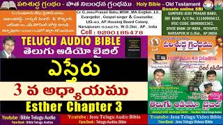 ఎస్తేరు 3వ అధ్యాయం, Esther Chapter 3, Holy Bible,Old Testament,Jesu Telugu Audio Bible