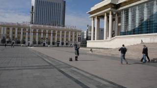 アキーラさん訪問③モンゴル・ウランバートル・スフバートル広場！Sükhbaatar Square,Ulan Bator in Mongolia