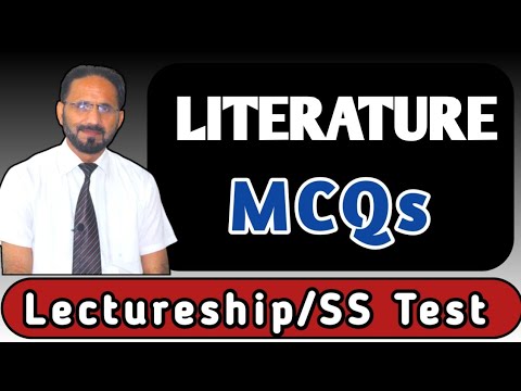 LITERATURE MCQs | KPPSC Test Preparation | English Lecturer - YouTube