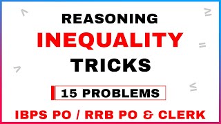Inequality Reasoning tricks for IBPS PO, RRB PO & CLERK 2020 | Study Smart | in Hindi
