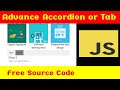 Ep91 - Advance Accordion on Desktop and Tab on Mobile - Javascript Ui Work Source Code
