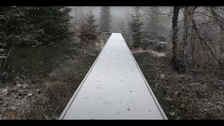 Spaziergang auf dem Lotharpfad im Winter