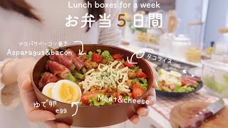 A simple bento box for my husband for 5 days / Japanese housewife / Cooking vlog