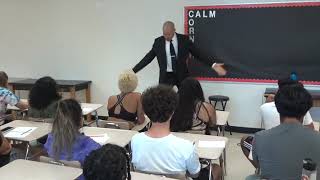 Claysmile speaking at summer school health ed class (8-1-2022)