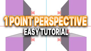 Perspective Drawing basics for beginners WITH easy tutorial!