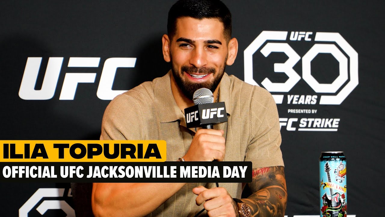 ILIA TOPURIA OFFICIAL UFC JACKSONVILLE MEDIA DAY - YouTube