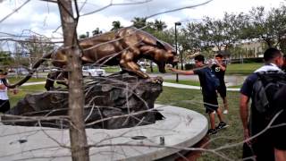 FIU Panther sculpture unveiled