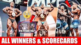 🏆2023 Mr.Olympia All Results \u0026 Scorecards...Cbum Beats Ramon,Ryan Terry Wins \u0026 Derek New Mr Olympia