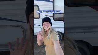 Boondocking Setup in Minutes: Quick \u0026 Easy Guide 🚐💨 #Shorts #BoondockingLife ##OffGridCamping