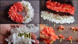 ಹೂ ಕಟ್ಟುವ ಅತೀ ಸುಲಭ ವಿಧಾನ |easy method of tying flowers| hoovina hara maduva vidhana #kannada #viral