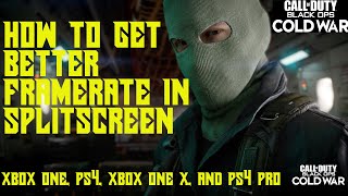 How To Get Better Framerate in SPLIT SCREEN - Call of Duty: Black Ops Cold War |Xbox and PlayStation
