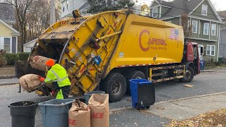 Capitol Waste Mack LEU Rearloaders on Yardwaste