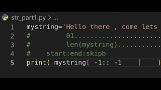 Python String slicing - Part 1