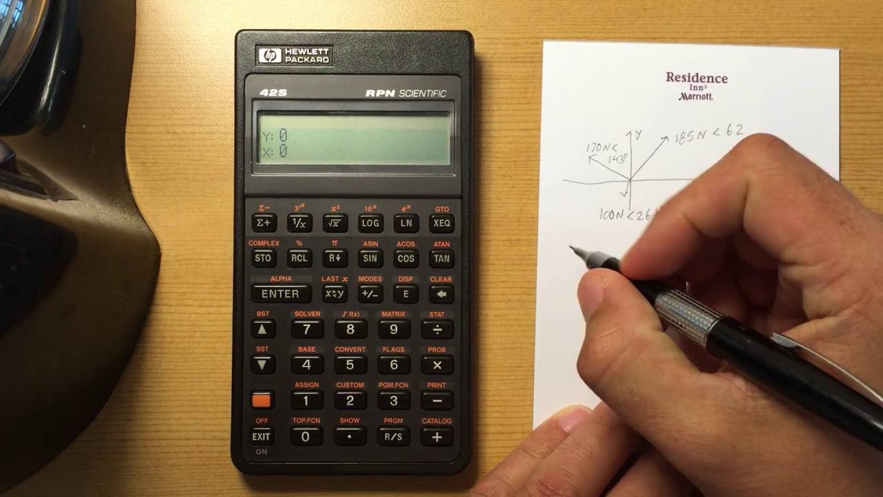 Hp 42s Complex Numbers And 2d Vectors Youtube