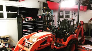 Kubota BX25D light bar install