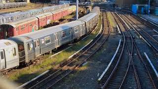 NYCS: R68A's 5002 on the B line headed home @ the Con Yard