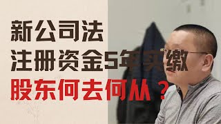 新公司法，注册资金5年实缴，股东何去何从？