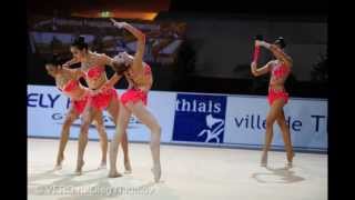 #001 Rhythmic Gymnastics Group Music - (With Words) Mas Que Nada