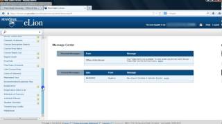 Part 2 Using Elion To Register For Classes