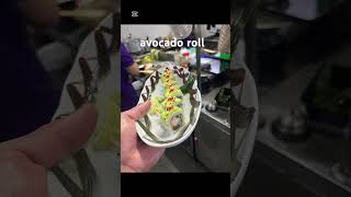 Japanese food sushi avocado roll