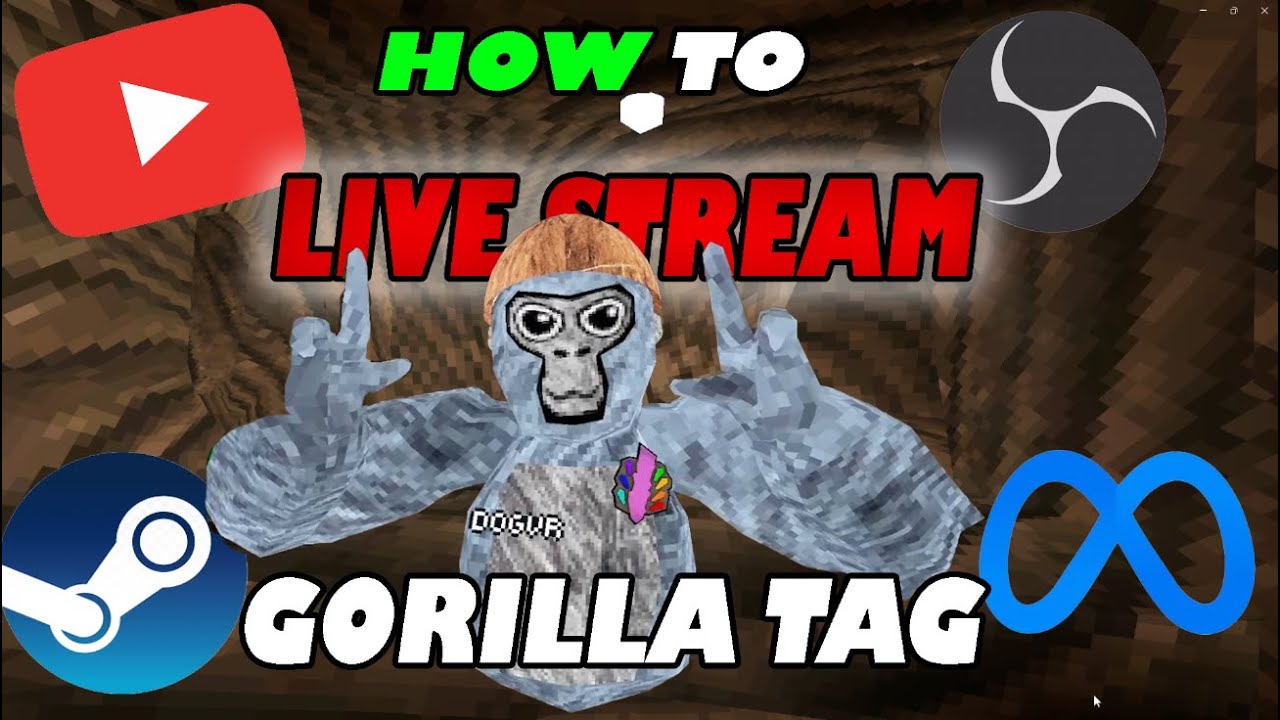 How To Live Stream Gorilla Tag On Youtube Youtube